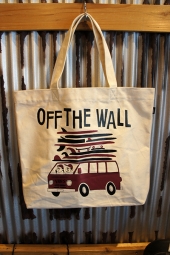 VANS~YUSUKE HANAI VANS TOTE BAG (BLACK-RHUMBA RED)