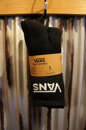 VANS CLASSIC CREW SOCKS (3PACK) (BLACK) 