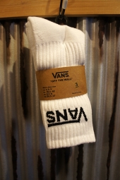 VANS CLASSIC CREW SOCKS (3PACK) (WHITE) 