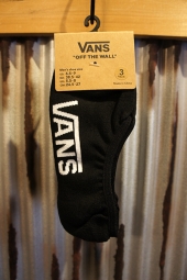 VANS CLASSIC SUPER NO-SHOW SOCKS (3PACK) (BLACK)