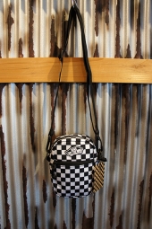 VANS STREET READY CROSSBODY BAG (BLACK/WHITE CHECKERBAORD)