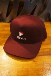 BRIXTON STOWELL II MP SNAPBACK CAP (MAROON)