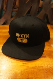 BRIXTON FORTE VI MP SNAPBACK CAP (BLACK)