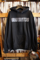 Gnarhunters College Outline Hoodie (BLACK)