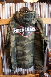 INDEPENDENT O.G.B.C. PATCH L/S HOODED WINDBREAKER JACKET (CAMO)