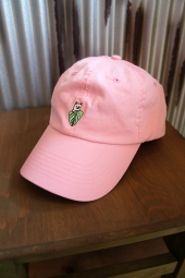 RIPNDIP NERMAL LEAF DAD HAT (PINK)