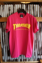 THRASHER MAGAZINE SKATE MAG LOGO T-SHIRT (PINK)