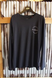 BANKS RECORD L/S TEE SHIRT (DIRTY BLACK)