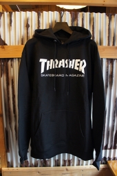 THRASHER MAGAZINE SKATE MAG LOGO HOODIE (BLACK)