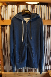 Champion REVERSE WEAVE ZIP HOODED SWEAT  (STONE WASH BLUE)