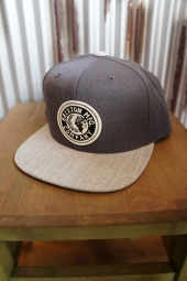 BRIXTON RIVAL SNAPBACK CAP (Light Grey Heather/Charcoal Heather)