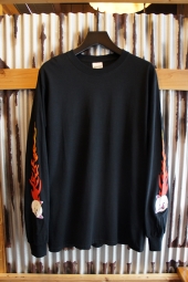 RIPNDIP BLAZING LONG SLEEVE TEE (BLACK)