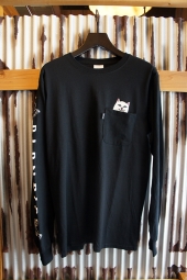 RIPNDIP LORD NERMAL LONG SLEEVE POCKET TEE (BLACK)