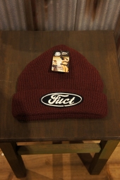 FUCT SSDD F OVAL WATCH CAP (BURGUNDY)