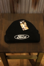 FUCT SSDD F OVAL WATCH CAP (BLACK)