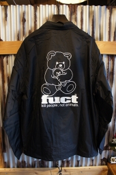 FUCT SSDD O.G BEAR COACH JACKET (BLACK)