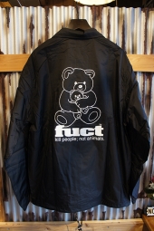 FUCT SSDD O.G BEAR COACH JACKET (BLACK)