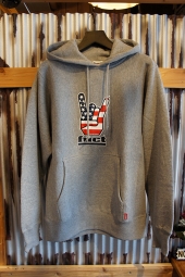 FUCT SSDD HORNED HAND PULLOVER HOODIE (GRAY)