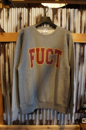 FUCT SSDD ACADEMY LOGO CREWNECK SWEAT (GRAY)