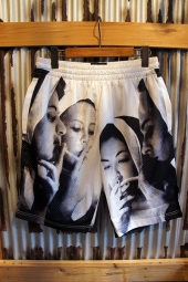 40s & Shorties Nun Basketball Shorts (White/Black)